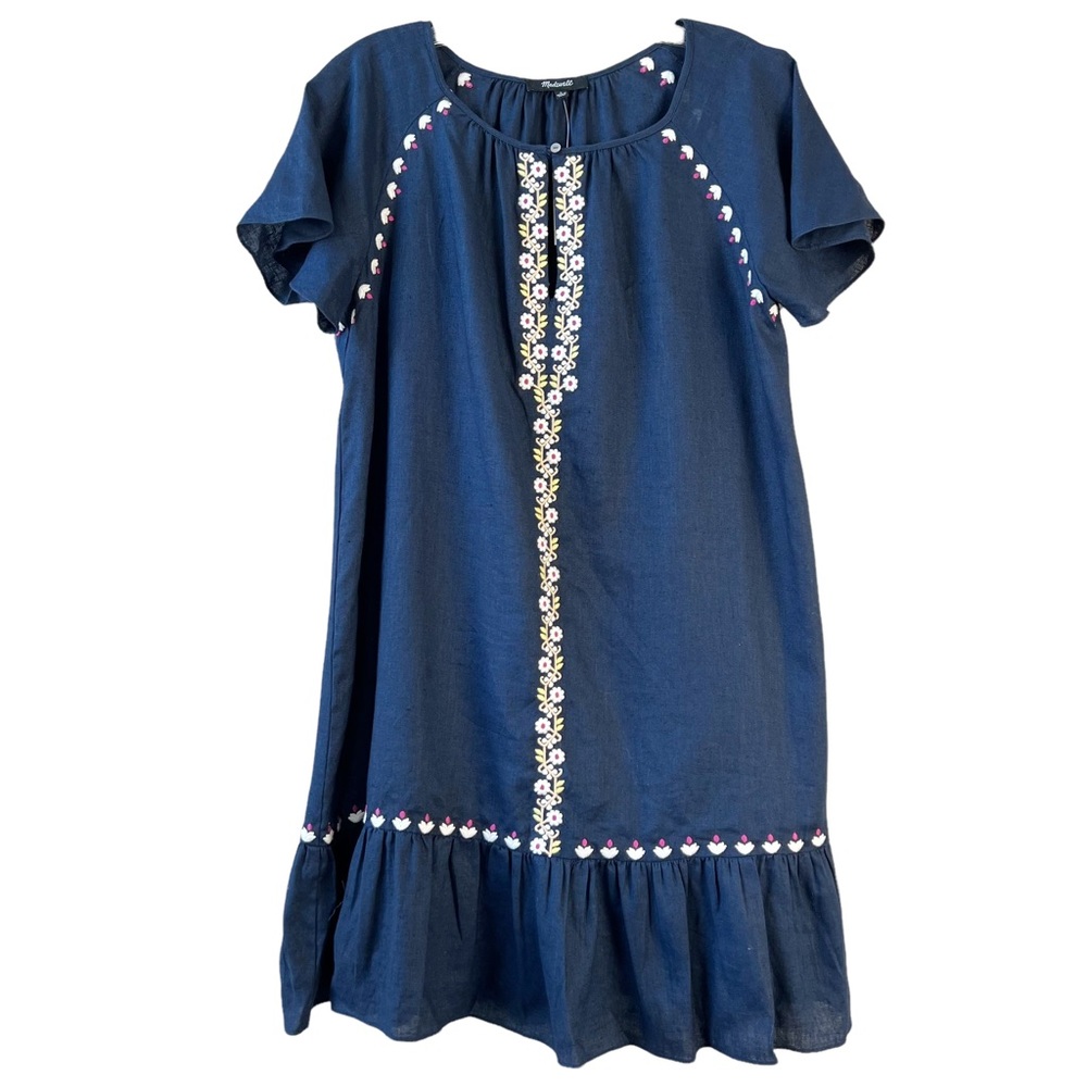 MADEWELL Embroidered Linen Dress